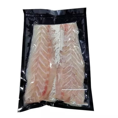 5 MIL Precut এমবসড কালো নাইলন ফুড প্যাকেজিং ভ্যাকুয়াম পাউচ
