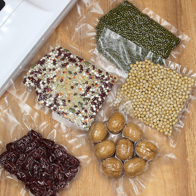 BPA বিনামূল্যে এমবসড ভ্যাকুয়াম ব্যাগ ফ্যাক্টরি খাবারের জন্য সরাসরি ভ্যাকুয়াম সিলার ব্যাগ